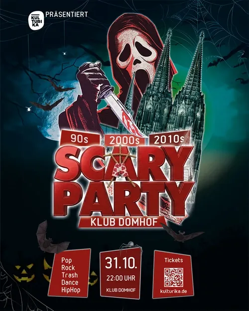 Flyer: 2000+ Scary Party, Klub Domhof